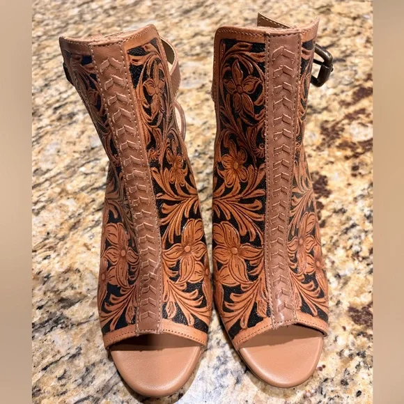 Myra MONIKA BOOT IN HAND-TOOLED LEATHER size 8 - Picture 7 of 16